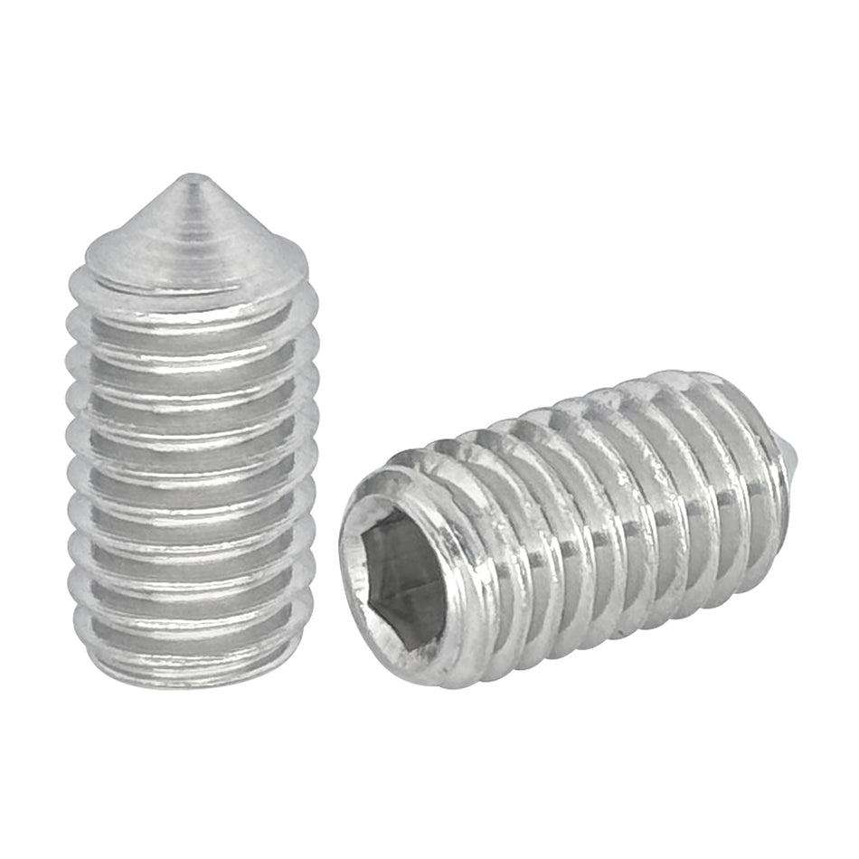 M10-1.5 X 10 Cone-Point Set Screw 304 Stainless Steel DIN914 (2400pcs/Pkg)