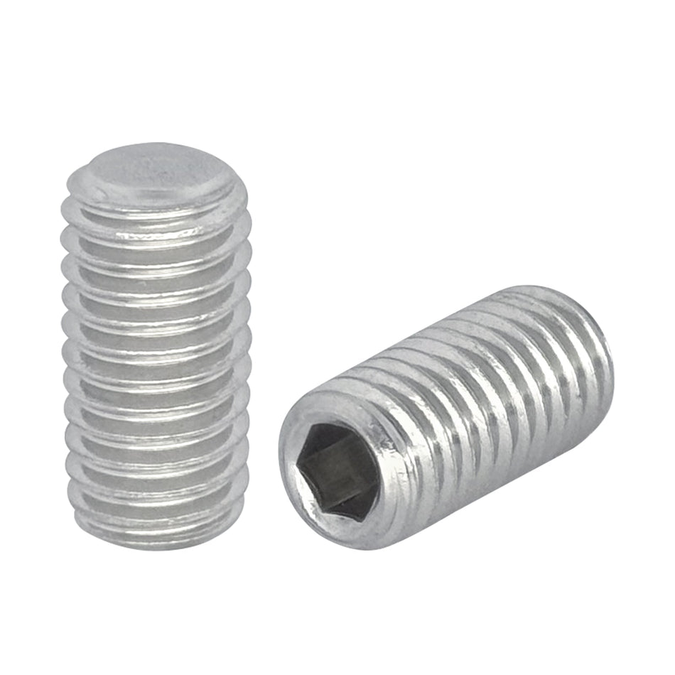 M2-0.4X8 Flat-Tip Set Screw 304 Stainless Steel DIN913 (10800pcs/Pkg)