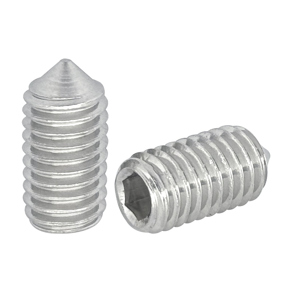 M5-0.8 X 16 Cone-Point Set Screw 304 Stainless Steel DIN914 (1800pcs/Pkg)