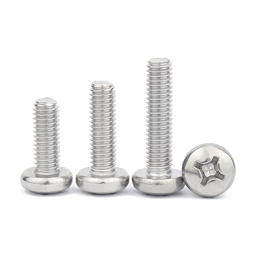 #10-24 X 2-3/8 Phillips Pan Head Machine Screw 304 Stainless Steel ANSI B18.6.3P (1500pcs/Pkg)