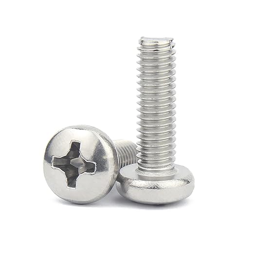 #10-24 X 2 Phillips Pan Head Machine Screw 304 Stainless Steel ANSI B18.6.3P (2000pcs/Pkg)