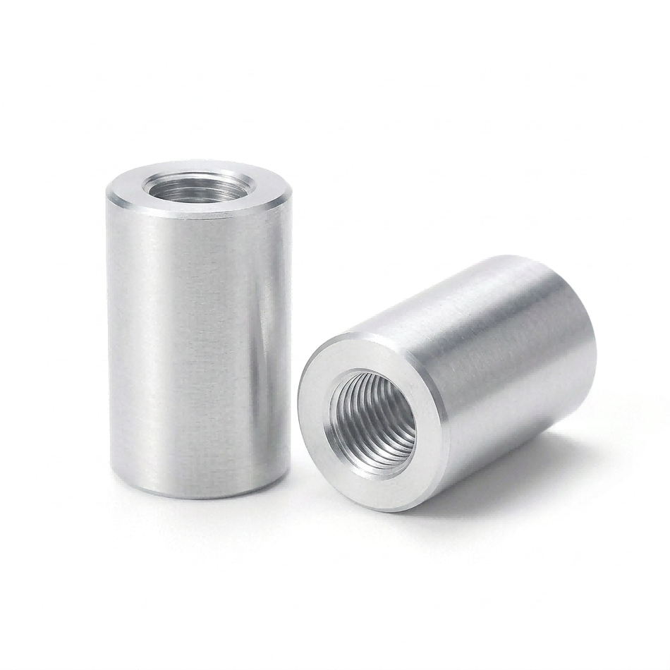 3/4 OD x 1 L x 3/8-16 Thread  6061 Aluminum  Round  Threaded Standoff  100pcs/Pack