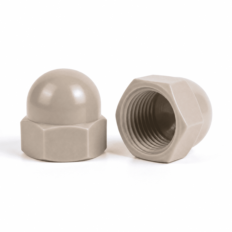 M3-0.50 x Acorn Nuts PEEK - 100pcs/pack