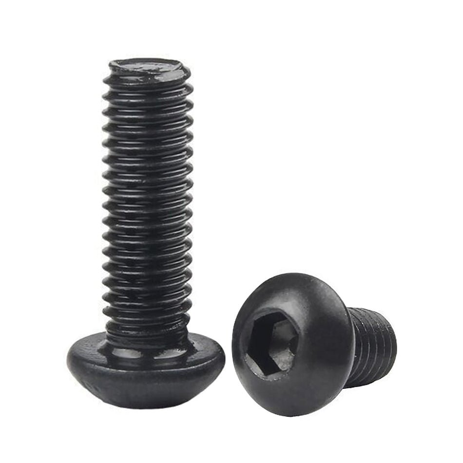5/16-24 x 3/8 Fully Threaded Button Socket Cap Screw Alloy Steel Black Oxide(2000pcs/pack)