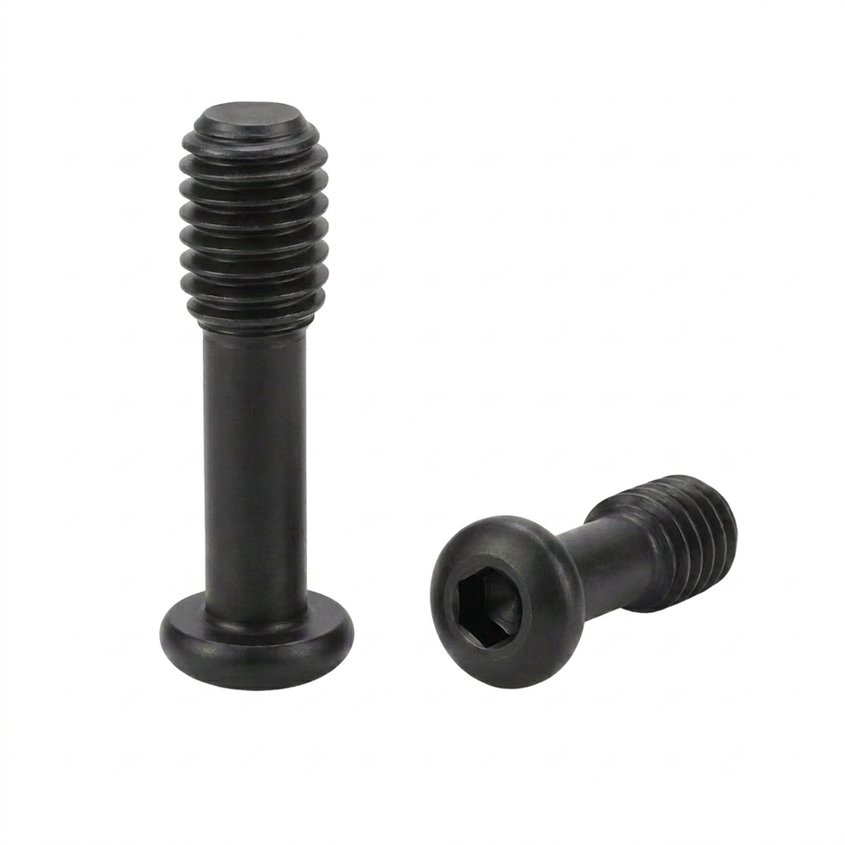 M6-1.00 x 120 mm Button Socket Head Captive Screws 304 Stainless Steel Black - 100pcs/pack