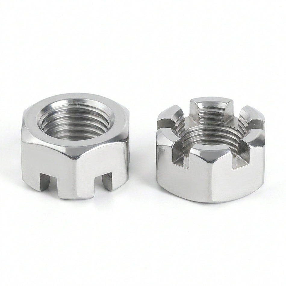M24-3.00 Castle Nuts 304 Stainless Steel - 150pcs/pack