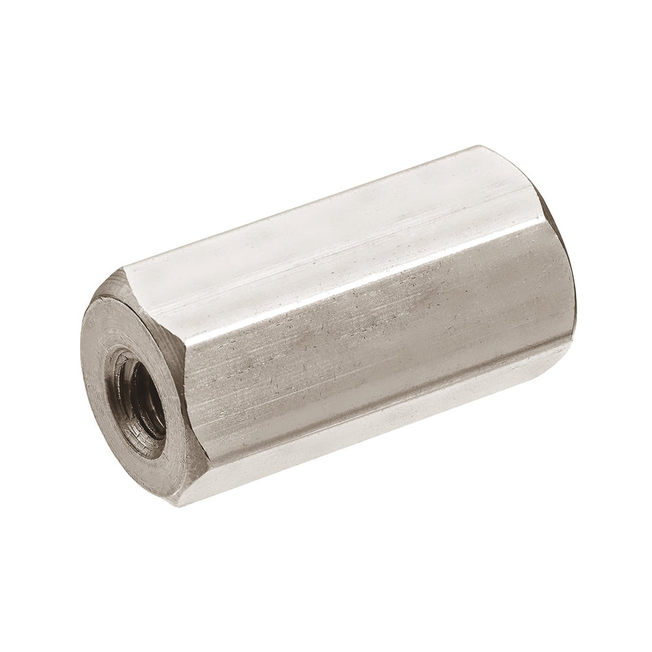 Female Threaded Hex Standoff 12L14 Steel, 4.5mm Hex, 7 mm Long, M3 x 0.5 mm Thread ,90pcs/Pack