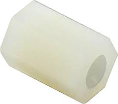 Nylon 6/6 Plastic Coupling Nut M6 Thread Size,10mm Width,18mm Long,50pcs/Pack