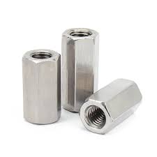 Aluminum Coupling Nut M8 x 1.25 mm Thread,13mm Width,24mm Long,50pcs/Pack