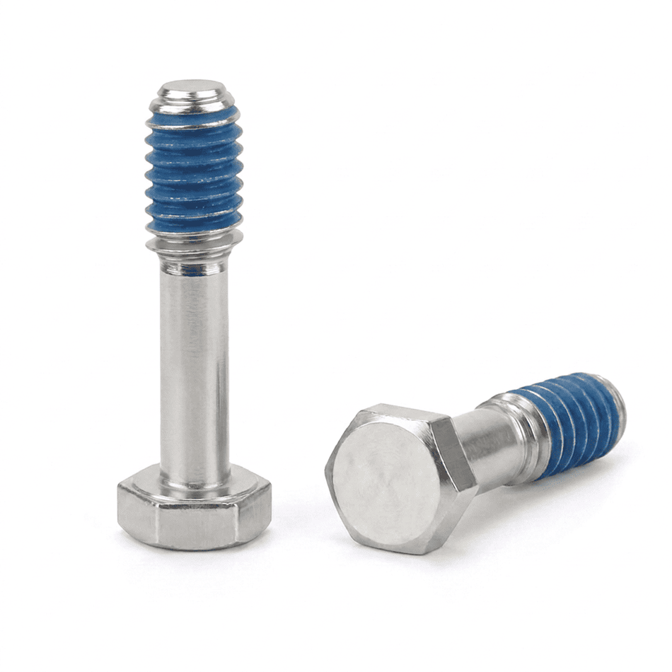 M5-0.80 x 95 mm Hex Head Captive Screws 304 Stainless Steel Nylon Patch 360 - 50pcs/pack