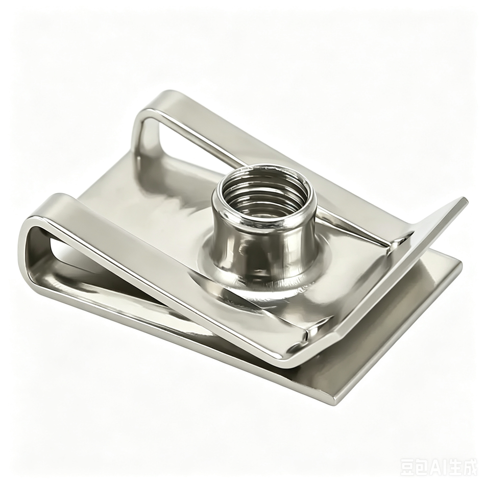 M5-0.8 Clip-On Nuts TypeB 304 Stainless Steel  Width15mm Length21mm,300pcs/pack