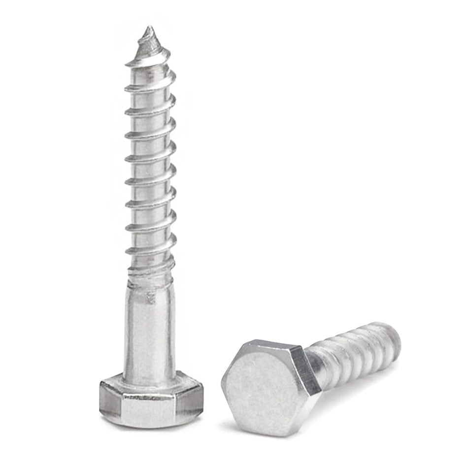 10 X 70 Lag Bolt 316 Stainless Steel DIN571 (250pcs/Pkg)