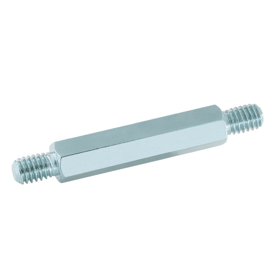 1/4OD x (3/8 & 3/8 L) x (8-32 & 10-32 Threads) Steel Male/Male Hex Standoff, Zinc (130pcs/pack)