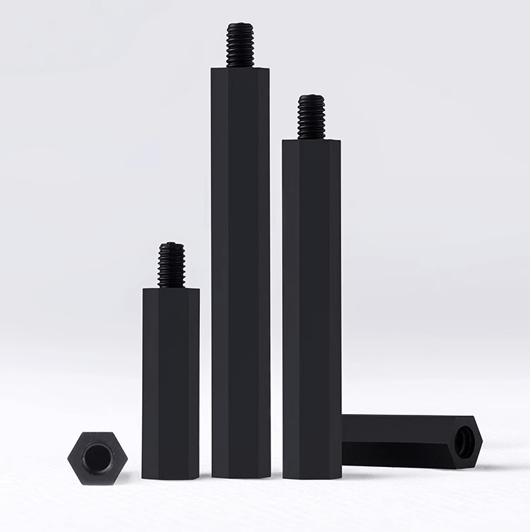 Black Nylon Male-Female Standoff 10mm Hex Diameter M6*8+6mm 1100pcs/pack
