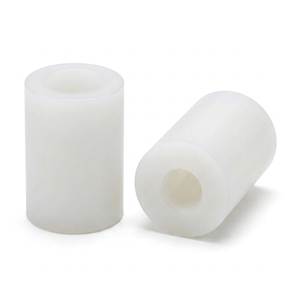 1-1/2 OD,3 Length, 3/4 Screw Size,Nylon Unthreaded Round Spacer - 20pcs/pack