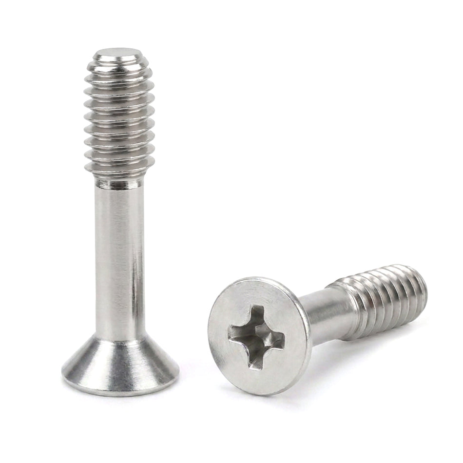 M10-1.50 x 100 mm Phillips Flat Head Captive Screws 304 Stainless Steel Plain - 40pcs/pack