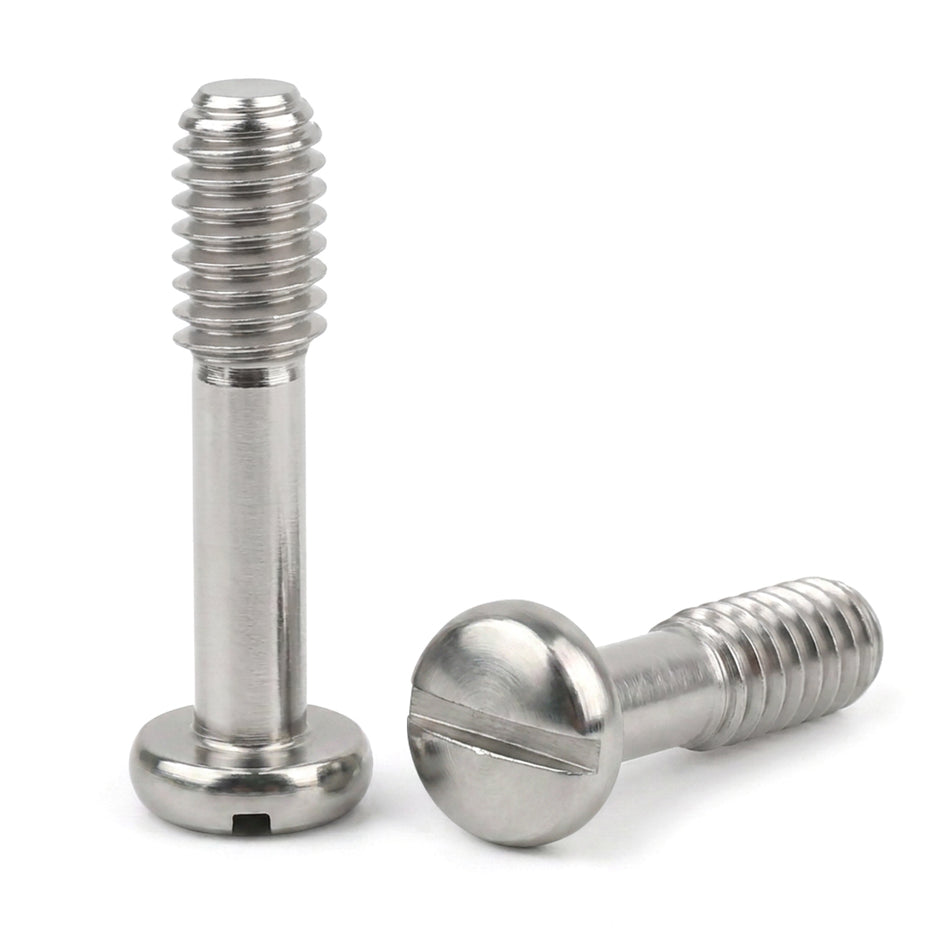 M5-0.80 x 65 mm Slotted Pan Head Captive Screws 316 Stainless Steel Plain - 60pcs/pack