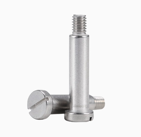 M12*20*M10 Slotted Pan Head Shoulder Screw 304 Stainless Steel Shoulder Diameter 12mm Shoulder Length 20mm Thread M10-1.5mm(100pcs/pack)