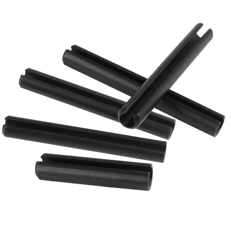 12mm x 70mm Slotted Spring Pins (ISO 8752)  Black Stainless Steel 303(30pcs/pack)