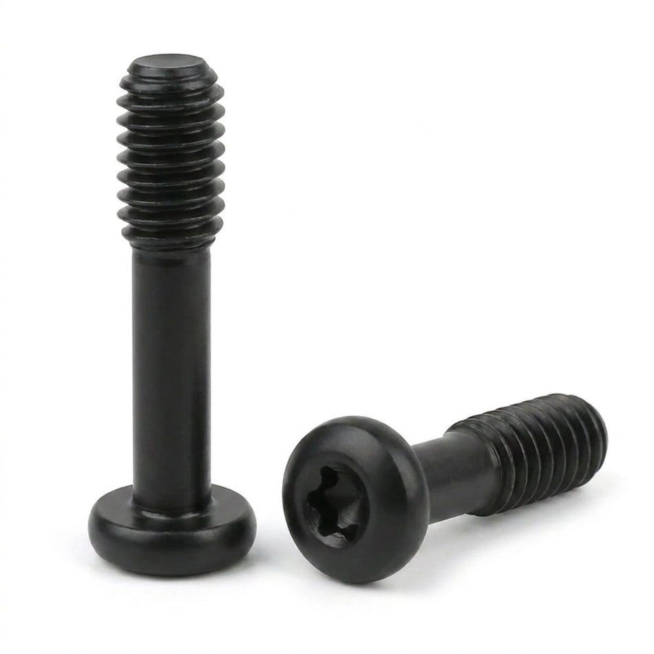 M8-1.25 x 35 mm Torx Pan Head Captive Screws 304 Stainless Steel Black - 100pcs/pack