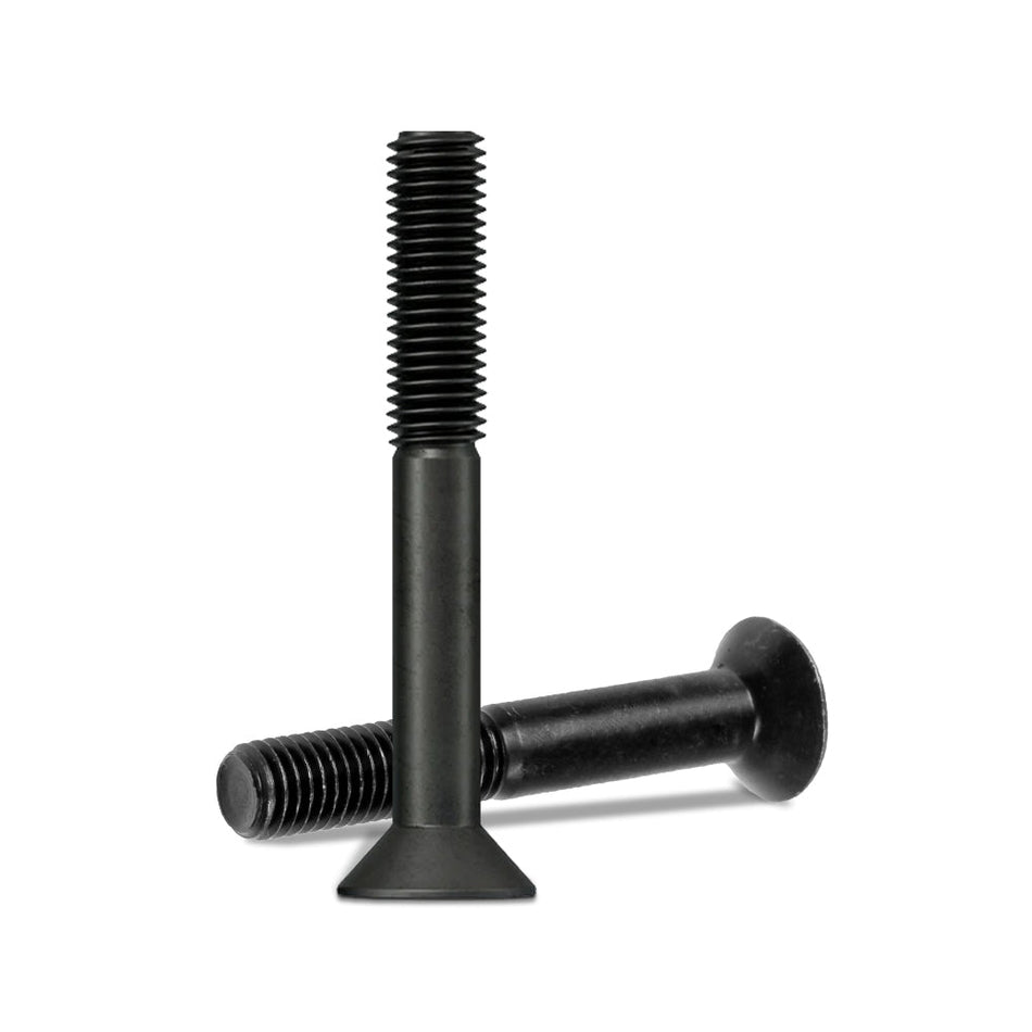 #6-32 x 2-1/2" Flat Socket Head Cap Screw Partially Threaded Coarse Alloy Steel Thermal Black Oxide, 2500 pcs/Pack