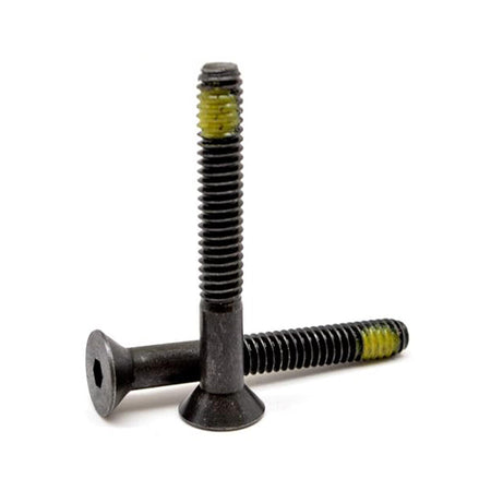 5/16"-18 x 2" Flat Socket Head Cap Screw Partially Threaded Coarse Alloy Steel Nylon-Patch Thermal Black Oxide, 200 pcs/Pack