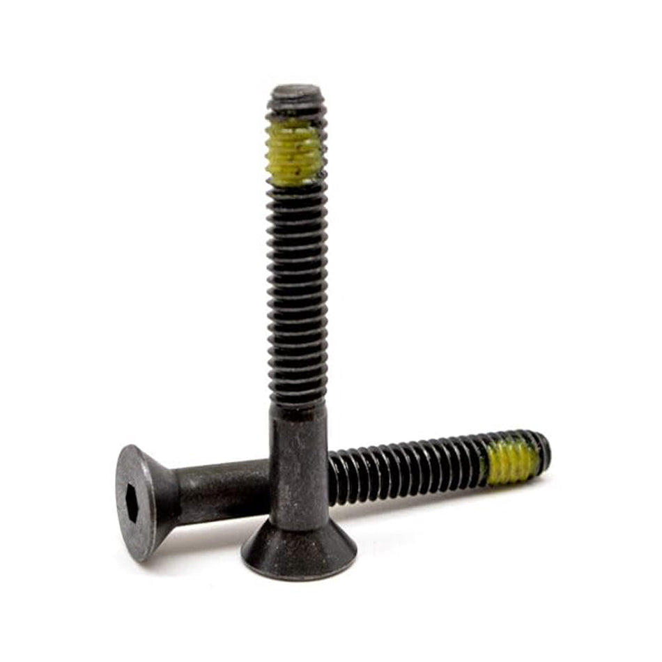 5/16"-18 x 2-1/2" Flat Socket Head Cap Screw Partially Threaded Coarse Alloy Steel Nylon-Patch Thermal Black Oxide, 200 pcs/Pack
