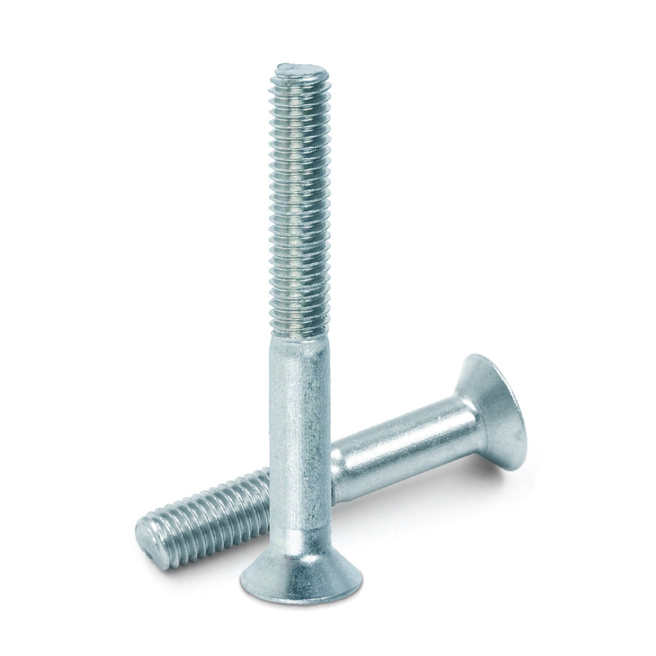 M4-0.70 x 45 mm Flat Socket Head Cap Screw Partially Threaded Coarse Alloy Steel 10.9 Zinc Cr+3, 2500 pcs/Pack