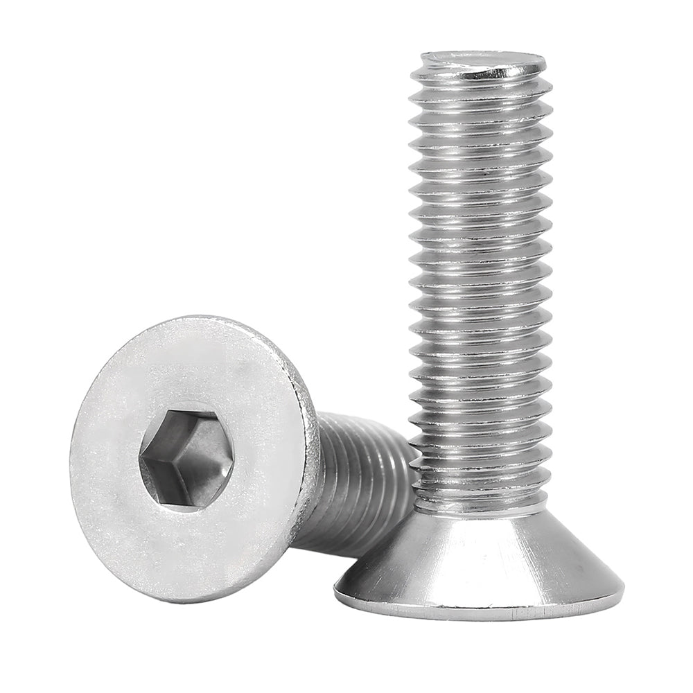 M20-2.50 x 70 mm Flat Socket Head Cap Screw Fully Threaded Coarse Stainless Steel 18-8, 80 pcs/Pack