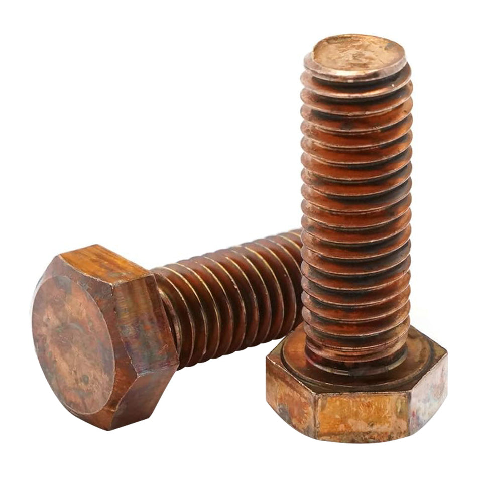 1/4"-20 x 1" Hex Cap Screw Fully Threaded Silicon Bronze, 1500 pcs/Pack