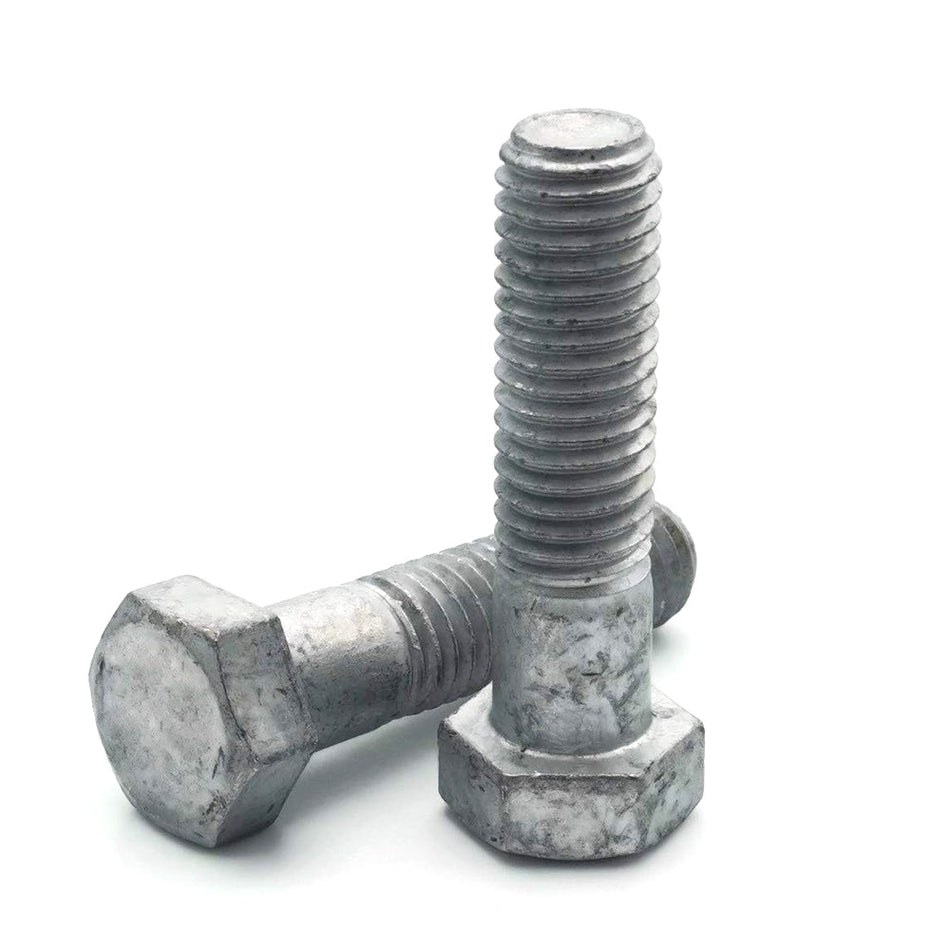 1/4"-20 x 6" Hex Cap Screw Partially Threaded Coarse A307 Grade A Steel Hot Dip Galvanized, 600 pcs/Pack