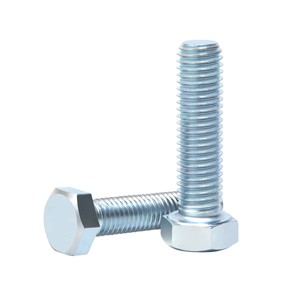3/8"-16 x 5/8" Hex Cap Screw Fully Threaded Grade 2 Steel Zinc Cr+3, 1200 pcs/Pack