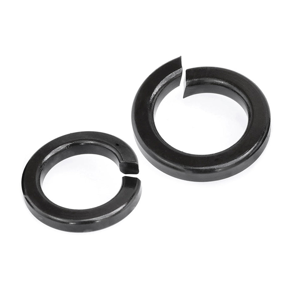 M18 High Collar Spring Lock Washers Steel 70# Black Oxide DIN 7980, 4900/Pack