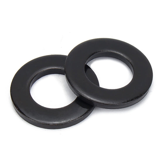 #10 Black SAE Flat Washer 304(18-8) Stainless Steel - 10000 / 18.7 - SAE Flat Washers