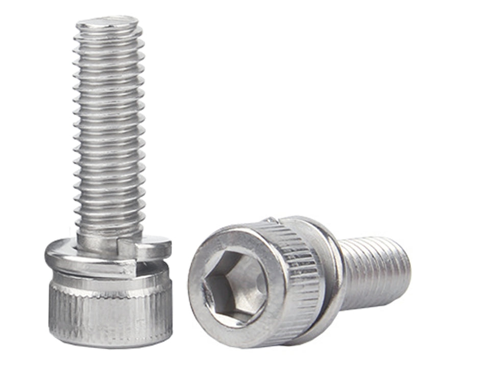 M4-0.7X10 SEMS Screw Sokcet Cap Screw With Lock Washer 304 Stainless Steel (6000pcs/Pkg)
