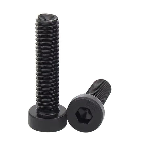 M4-0.70 x 6 mm Low Head Socket Head Cap Screw Fully Threaded Coarse Alloy Steel 10.9 Thermal Black Oxide DIN7984, 2500 pcs/Pack