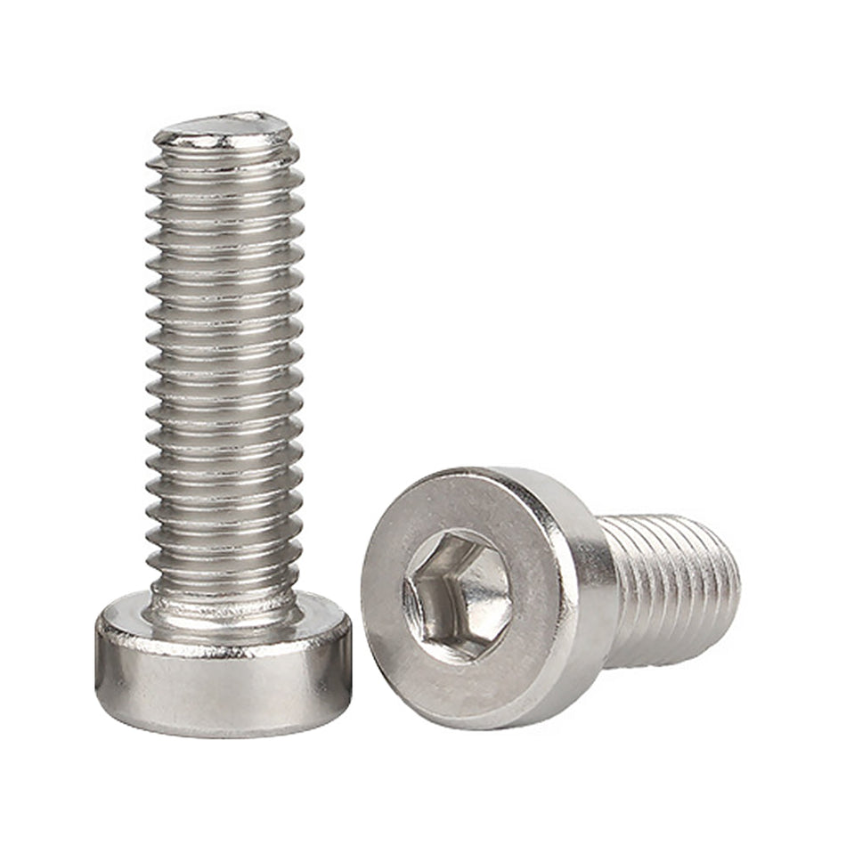 M3-0.50 x 5 mm Low Head Socket Head Cap Screw Fully Threaded Coarse Stainless Steel 18-8, 3000 pcs/Pack