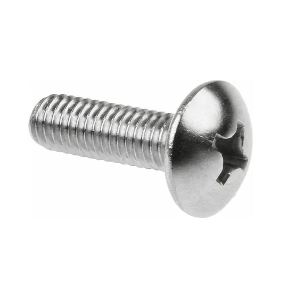 #6-32 x 1-1/8" Phillips Truss Head Machine Screws Stainless Steel 304 Passivated 12 Hours Salt Spray Test (Red Rust), 4300 pcs/Pack