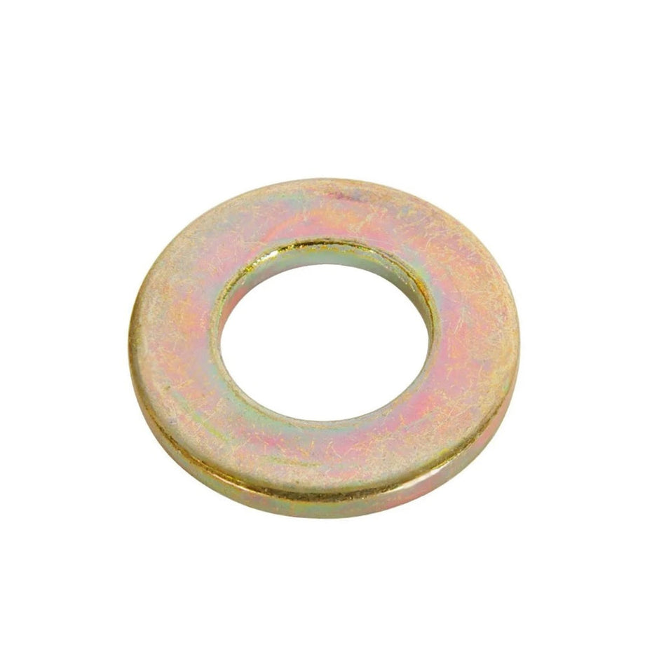 M4 Plain Washers (Form A) Steel 45# 300HV Yellow Zinc Plated DIN 125 A, 20000/Pack