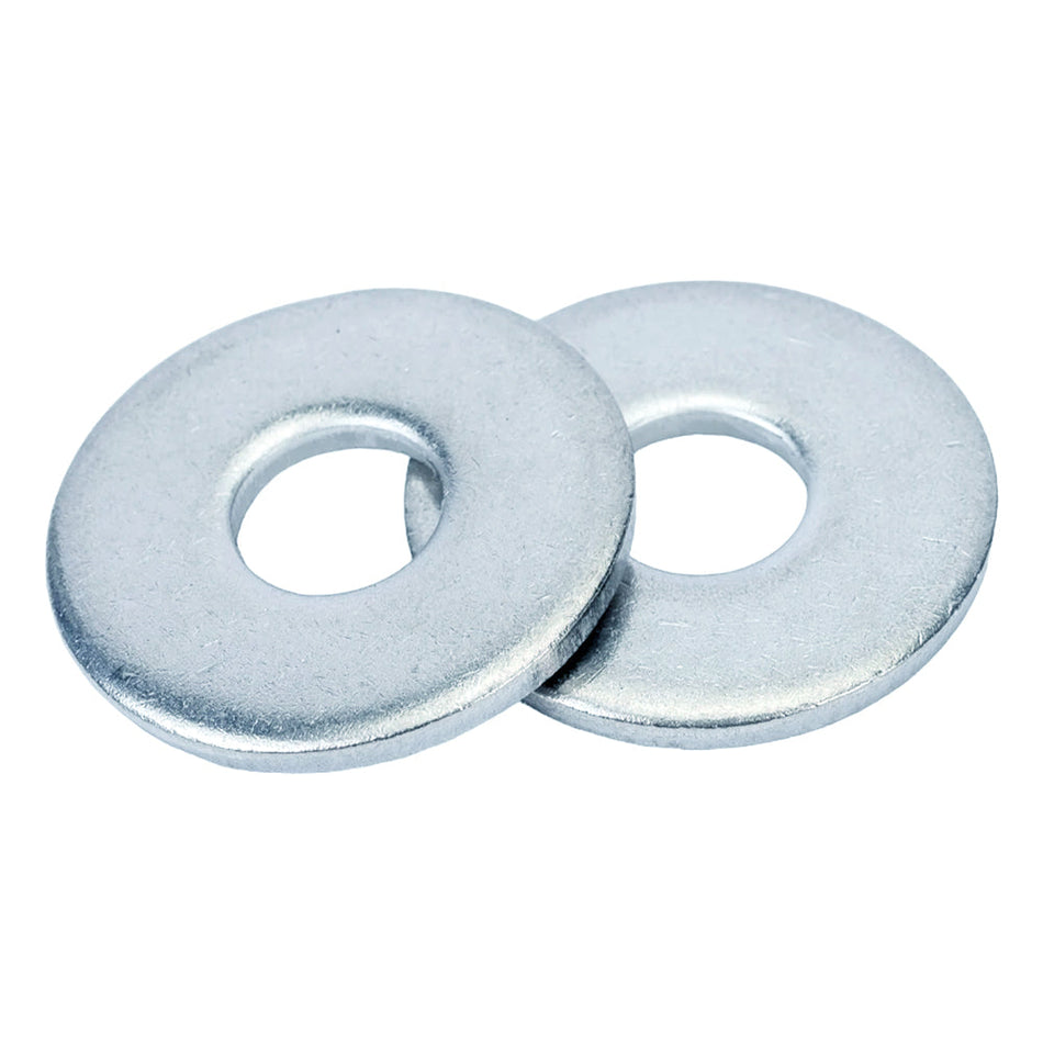 M16 Plain Washers, Large Series, Grade A Steel Automotive Grade 200HV Blue-white Zinc Plated (Trivalent) ISO 7093-1, 1000/Pack