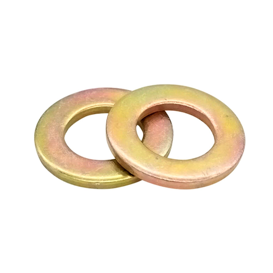M20 Plain Washers, Normal Series, Grade A Steel Q235 100HV Yellow Zinc Plated 24H Salt Spray ISO 7089, 2600/Pack
