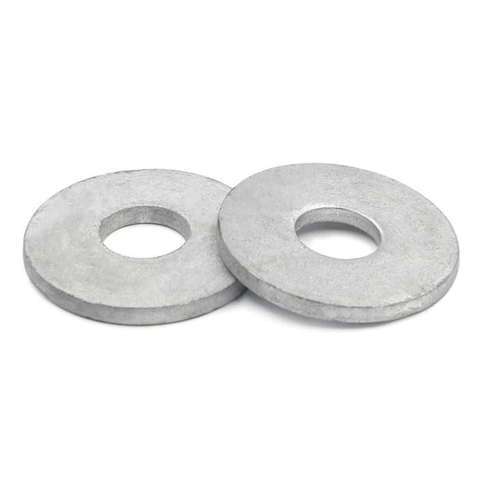 M16 Plain Washers with Large Outside Diameter Steel Q235B 100HV Hot Dip Galvanized (HDG) DIN 9021, 750/Pack