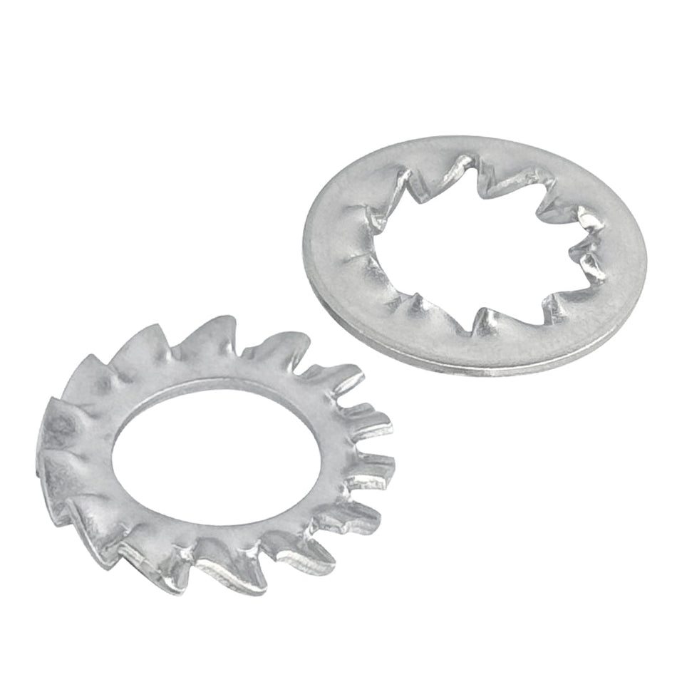 M4(标准内径) Serrated Lock Washer Assembly Stainless Steel 316 140HV Passivated DIN 6798 J/A, 20000/Pack