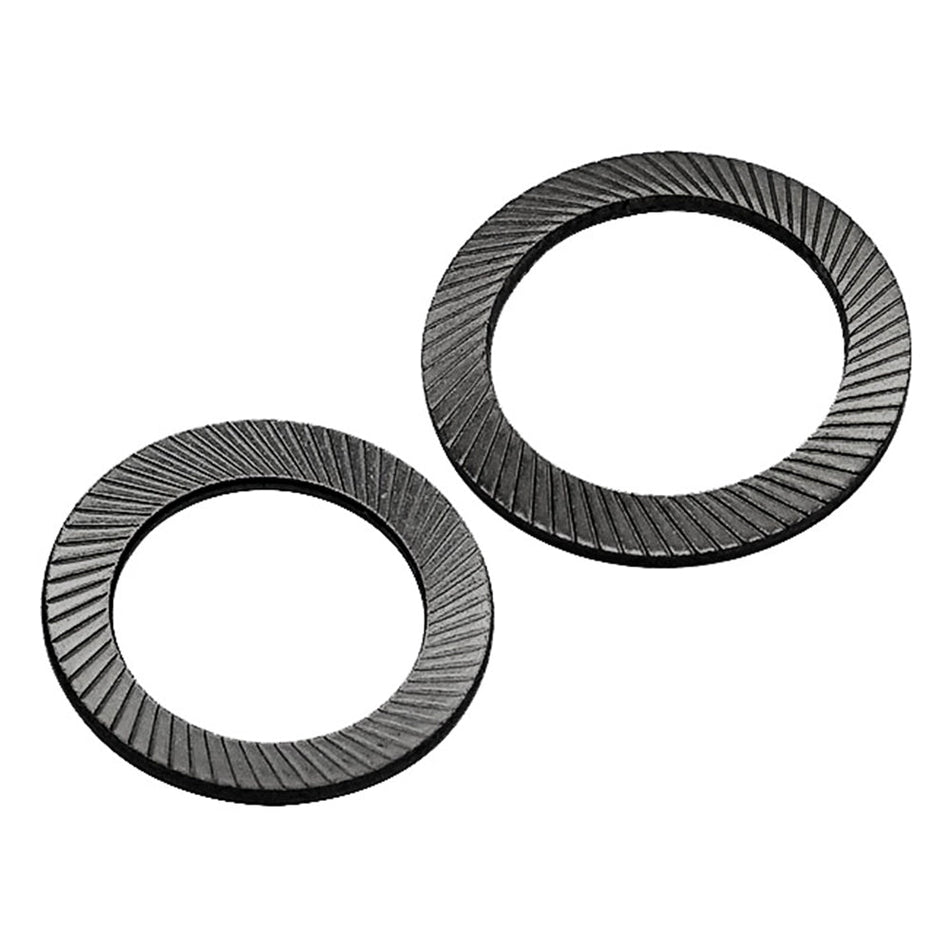 M6 Serrated Safety Washers (VS-series) Steel 65Mn 420-510HV Black Phosphate 48H Salt Spray DIN 9250 VS, 8000/Pack