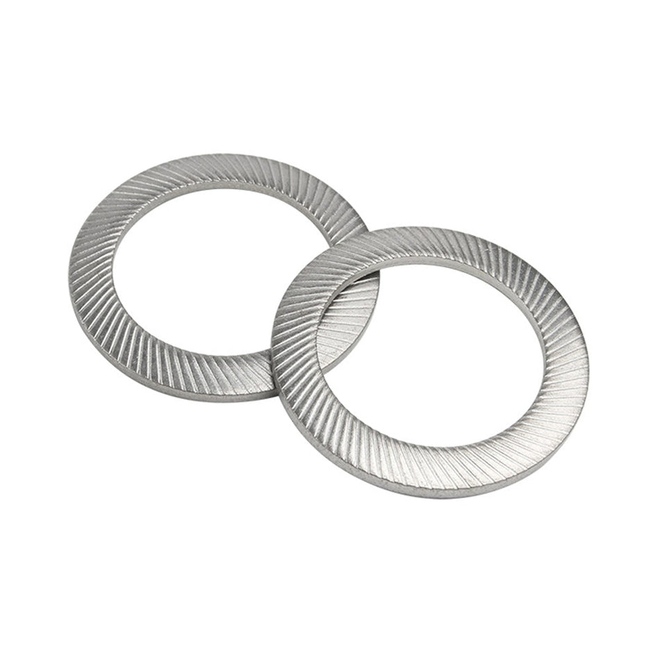 M12 Serrated Safety Washers (VSS-series) Stainless Steel 304 Passivated DIN 9250 VSS, 550/Pack