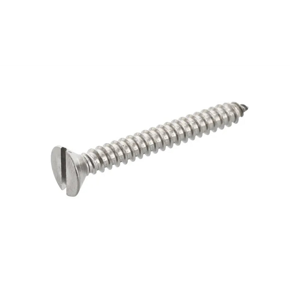 ST2.2 x 9.5mm Slotted Countersunk Head Tapping Screws Stainless Steel 316 Passivated 72 Hours Salt Spray Test (Red Rust), 7100 pcs/Pack