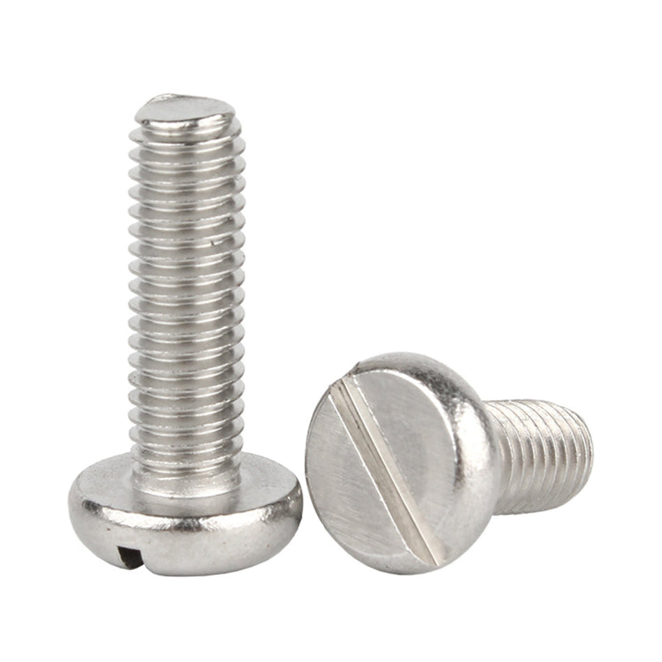 M5 x 90mm Slotted Pan Head Screws Stainless Steel 316 Passivated 72 Hours Salt Spray Test (Red Rust), 600 pcs/Pack