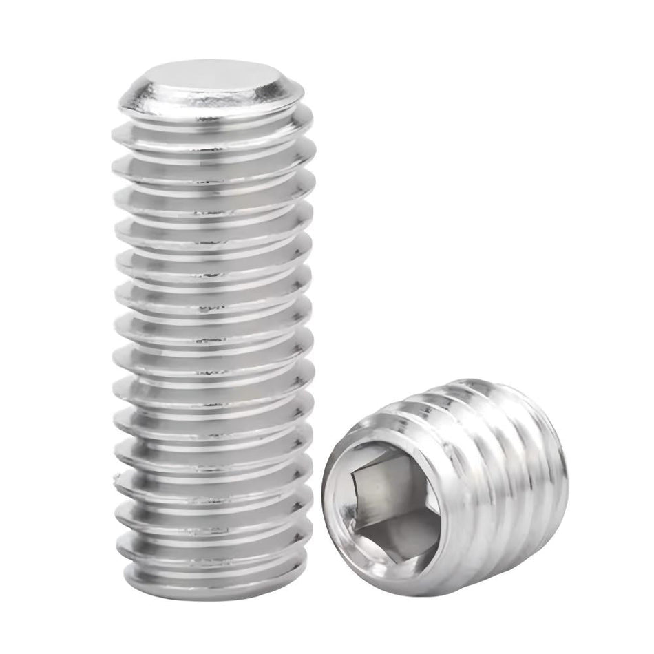 M2-0.40 x 4 mm Flat Point Socket Set Screw Coarse Stainless Steel 304,1000pcs/Pack