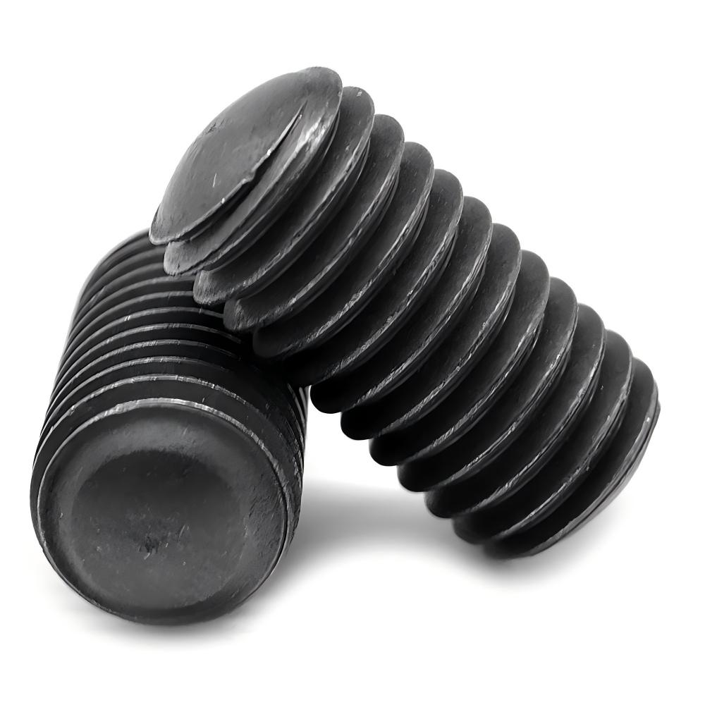1/2"-13 x 3/8" Oval Point Socket Set Screw Thermal Black Oxide, 1000 pcs/Pack