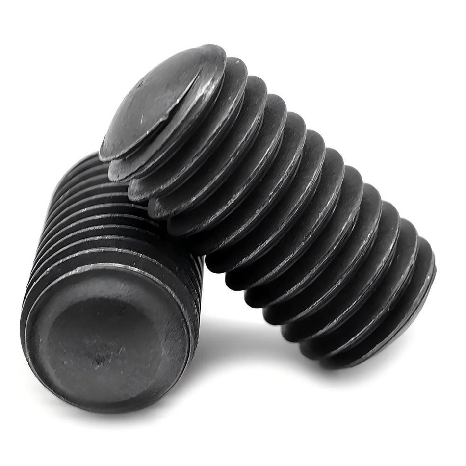 1/2"-13 x 3/8" Oval Point Socket Set Screw Thermal Black Oxide, 1000 pcs/Pack